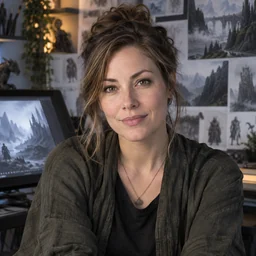 Concept artist profile portrait