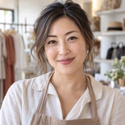Boutique owner profile portrait